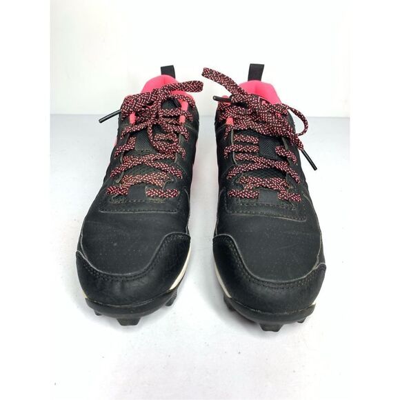 Under Armour Leadoff Low RM Baseball Cleats Black Hot Pink Girls Youth Kids 4.5 - Picture 2 of 8